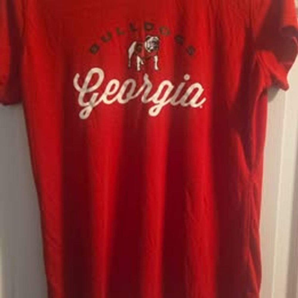 Concepts Sport Georgia Bulldogs Red women's Large UGA short sleeve T-Shirt